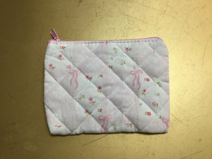 Quilted Floral Bow Bag