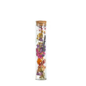 Dried Flowers - Wish Bottle - Jewel Tones