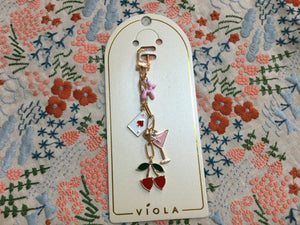 Cherry & Martini Key/Bag Charm