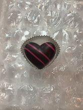 Load image into Gallery viewer, Pink Striped Chocolate Heart (1-Piece)