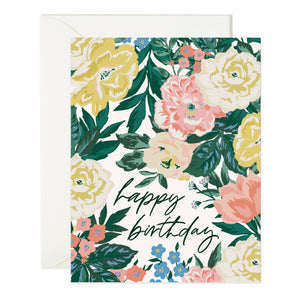 Happy Birthday Bouquet Floral Card