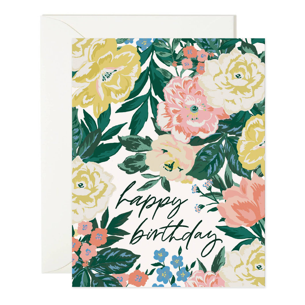 Happy Birthday Bouquet Floral Card