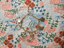 Load image into Gallery viewer, Butterfly &amp; Florals Charm Bracelet