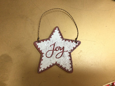 Wooden Glittery Ornament