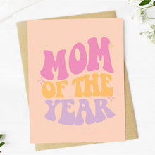 Load image into Gallery viewer, &quot;Mom of the year&quot; lettering greeting card