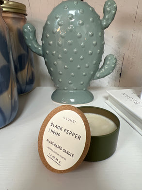 Black Pepper+ Hemp Candle