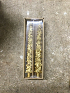 Gold Christmas Tree Candle Sticks