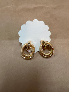 Gold Wrap Hoops