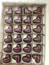 Load image into Gallery viewer, Pink Striped Chocolate Heart (1-Piece)