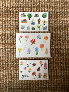 Sticker Sheets - Floral Watercolor