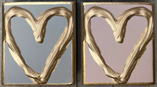 Load image into Gallery viewer, 4x4 Gold Heart Art