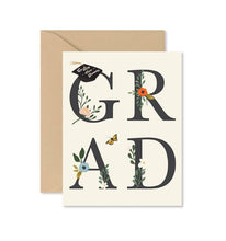 Load image into Gallery viewer, Grad Floral Greeting Card