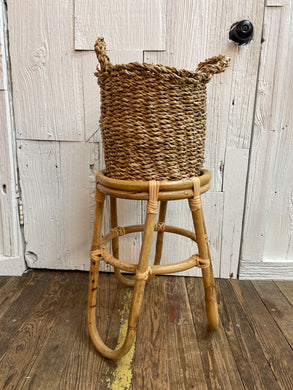 Handled Woven Hyacinth Basket