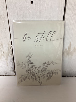 Be still Art Print