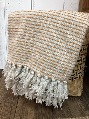 Woven Tassel Throw Blanket