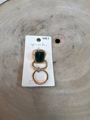 Emerald ring set