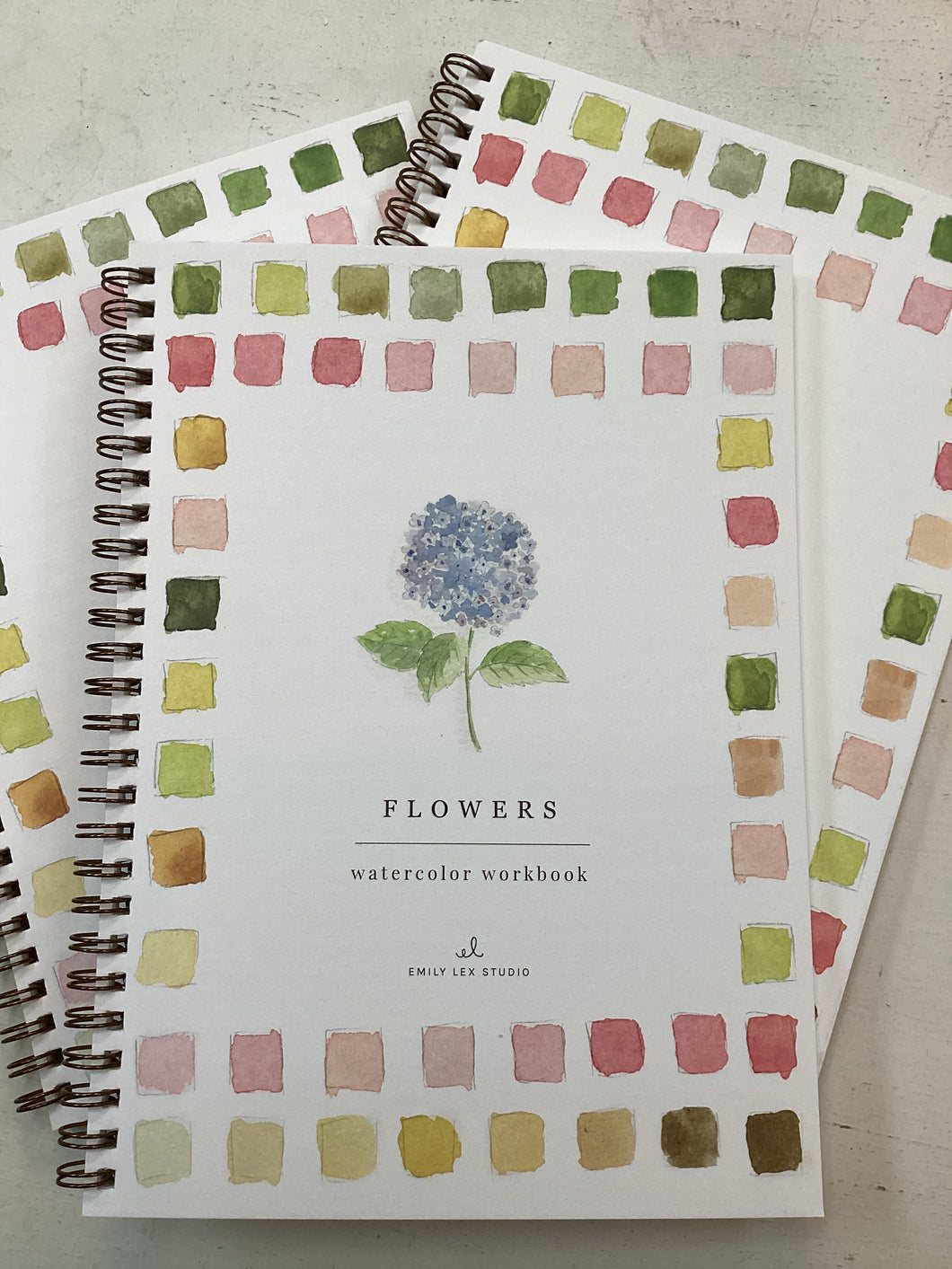 Flowers Watercolor Workbook by Emily Lex Studio