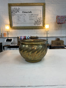 Antique Brass Pot