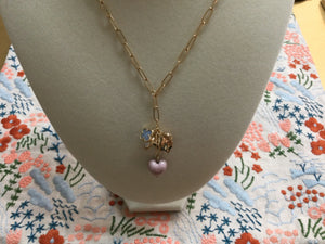 Heart Locket Charm Necklace