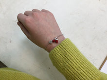 Load image into Gallery viewer, Silver Cherry Bracelet