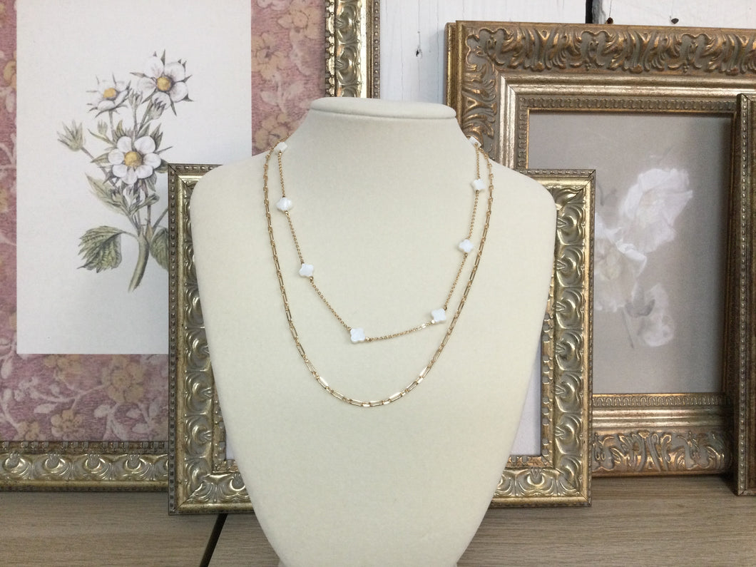 Clover Layered Necklace