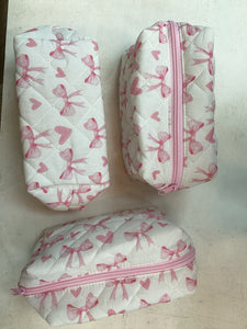 Quilted Bows and Hearts Bag