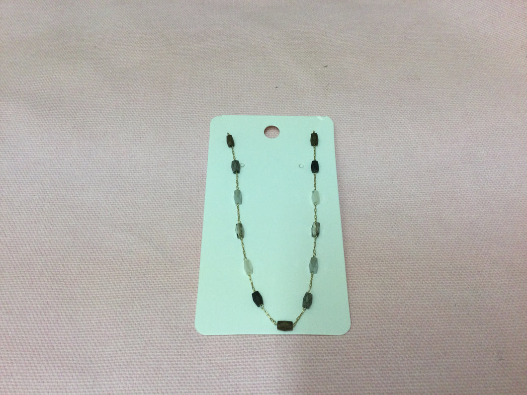 Earth Tone Stone Necklace
