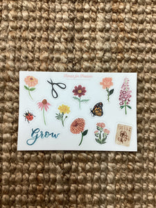 Sticker Sheets - Floral Watercolor