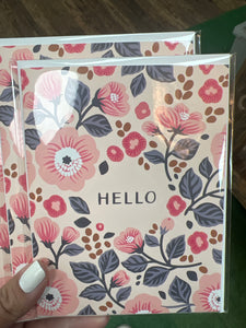 Hello Floral Card