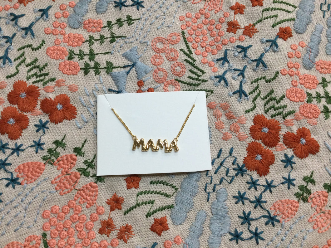 “Mama” Bubble Necklace