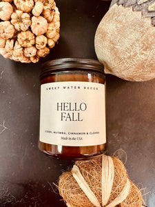 "hello fall" candle
