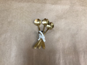 Stainless-Steel Flower Spoons GOLD
