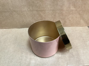 Pink Enamel Metal Container