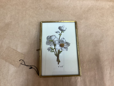 Brass & Glass Frame 4” x 6”