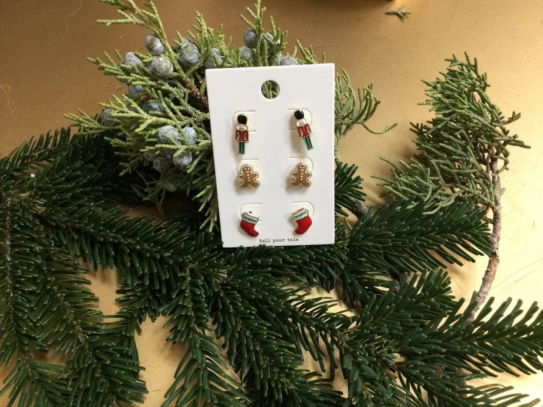 Assorted Christmas earrings