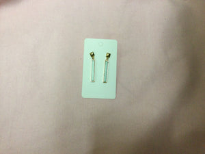 Blue Marble Dangling Earrings