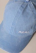Load image into Gallery viewer, Mama Lettering Embroidery Baseball Cap