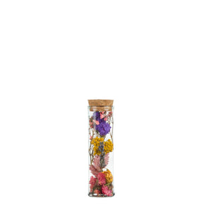 Dried Flowers - Wish Bottle - Jewel Tones