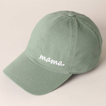 Load image into Gallery viewer, Mama Letters Embroidered Baseball Cap