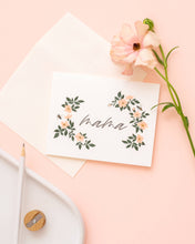 Load image into Gallery viewer, Mama floral wreath Card