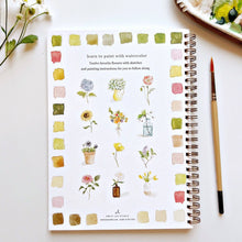 Load image into Gallery viewer, Flowers watercolor workbook