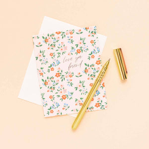 Love Ya Friend Floral Card